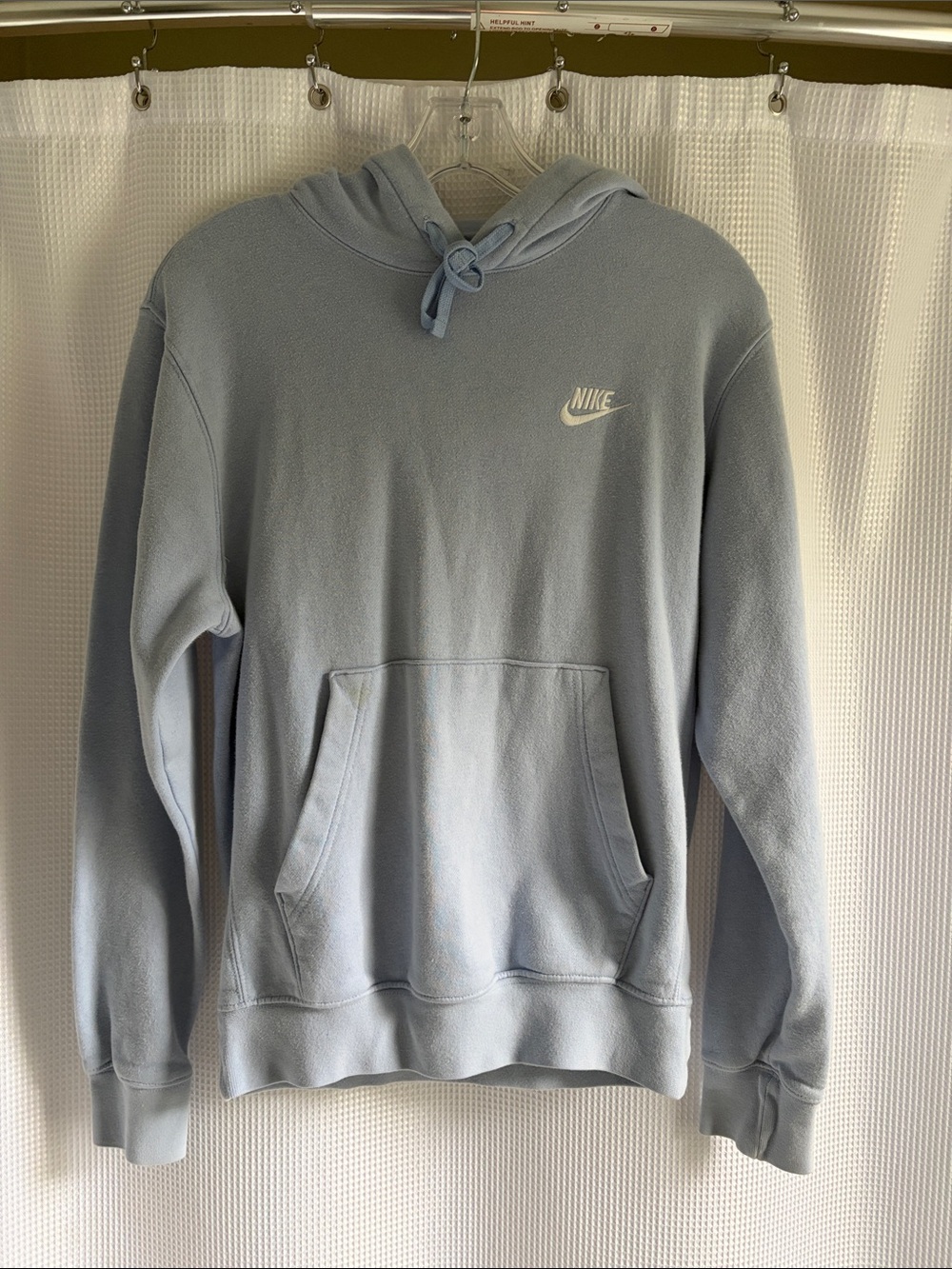 Nike Women’s Pale Blue Pullover Hoodie with Front Pocket